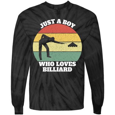 Father's Day Vintage Billiard Pool Billiards Cue Sports Gift For Dad Tie-Dye Long Sleeve Shirt