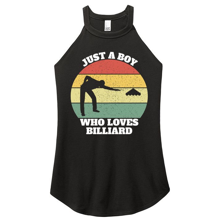 Father's Day Vintage Billiard Pool Billiards Cue Sports Gift For Dad Women's Perfect Tri Rocker Tank