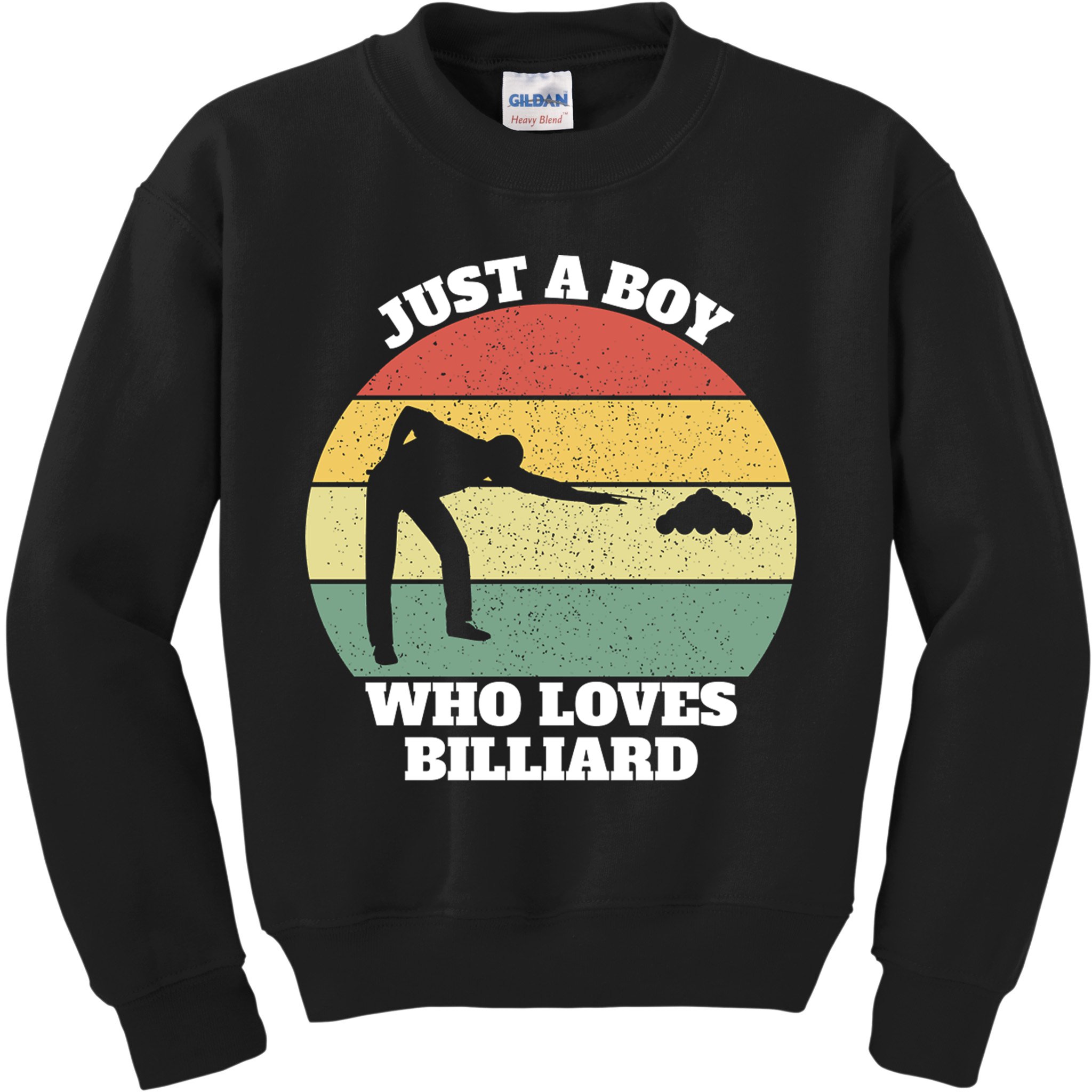 Father's Day Vintage Billiard Pool Billiards Cue Sports Gift For Dad Kids Sweatshirt