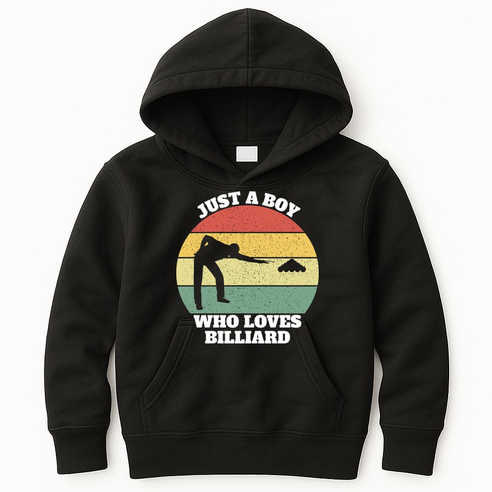 Father's Day Vintage Billiard Pool Billiards Cue Sports Gift For Dad Kids Hoodie