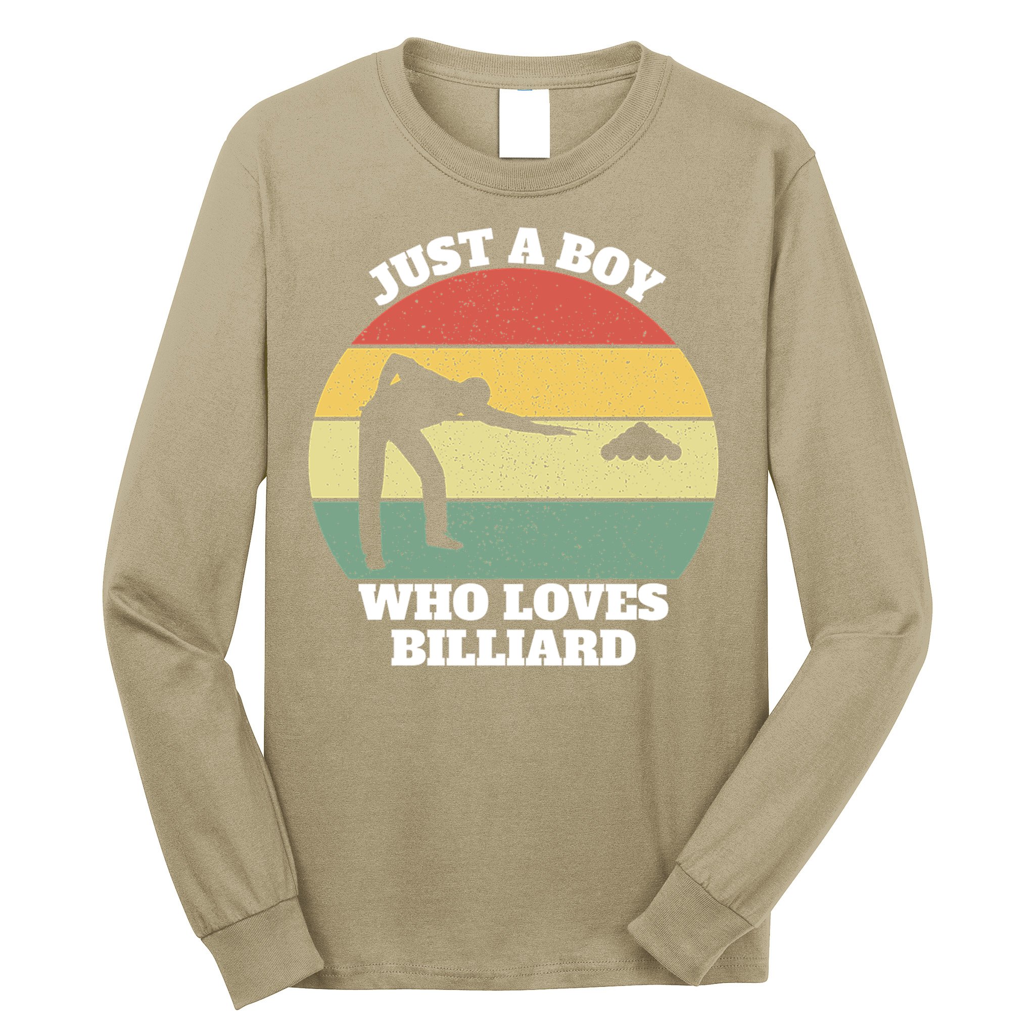 Father's Day Vintage Billiard Pool Billiards Cue Sports Gift For Dad Long Sleeve Shirt
