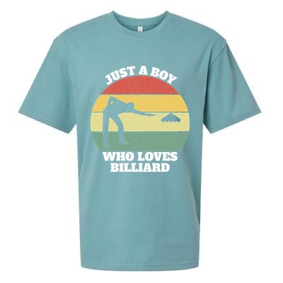 Father's Day Vintage Billiard Pool Billiards Cue Sports Gift For Dad Sueded Cloud Jersey T-Shirt