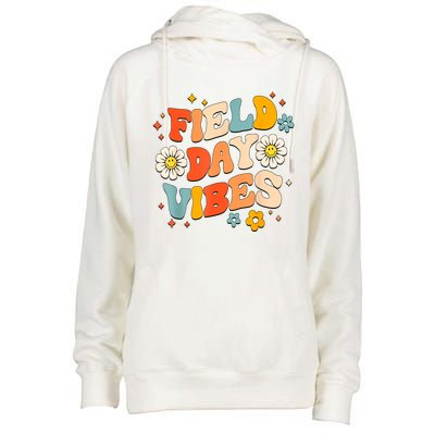 Field Day Vibes Funny For Teacher Happy Field Day 2024 Great Gift Womens Funnel Neck Pullover Hood