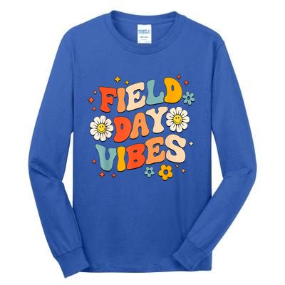 Field Day Vibes Funny For Teacher Happy Field Day 2024 Great Gift Tall Long Sleeve T-Shirt