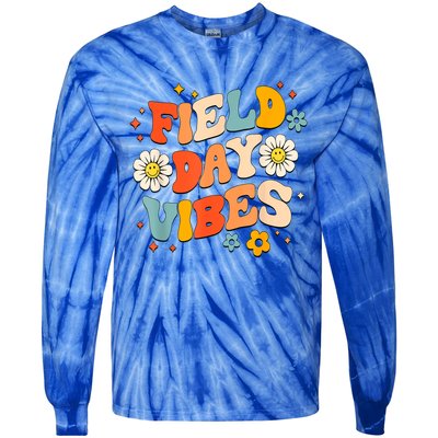 Field Day Vibes Funny For Teacher Happy Field Day 2024 Great Gift Tie-Dye Long Sleeve Shirt