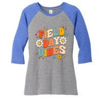 Field Day Vibes Funny For Teacher Happy Field Day 2024 Great Gift Women's Tri-Blend 3/4-Sleeve Raglan Shirt