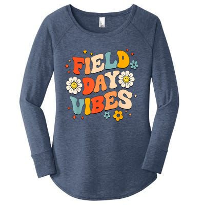 Field Day Vibes Funny For Teacher Happy Field Day 2024 Great Gift Women's Perfect Tri Tunic Long Sleeve Shirt