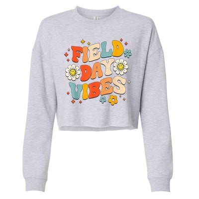 Field Day Vibes Funny For Teacher Happy Field Day 2024 Great Gift Cropped Pullover Crew