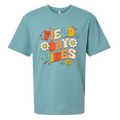 Field Day Vibes Funny For Teacher Happy Field Day 2024 Great Gift Sueded Cloud Jersey T-Shirt