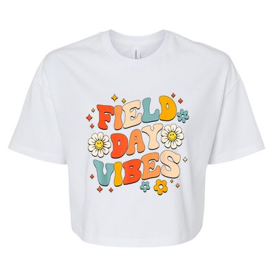 Field Day Vibes Funny For Teacher Happy Field Day 2024 Great Gift Bella+Canvas Jersey Crop Tee