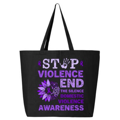 Family Domestic Violence Awareness Purple Ribbon 25L Jumbo Tote