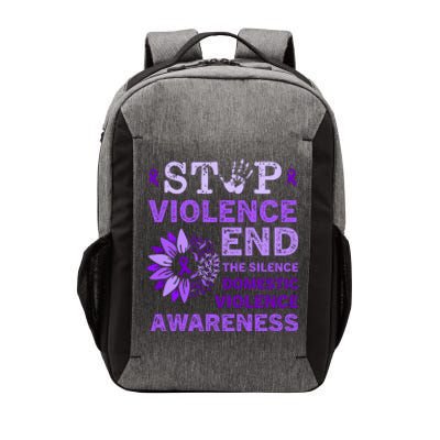 Family Domestic Violence Awareness Purple Ribbon Vector Backpack