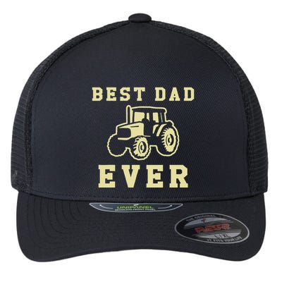 Farmer Dad Vintage Tractor Driver Father Flexfit Unipanel Trucker Cap