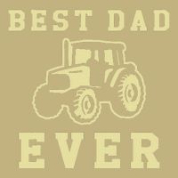 Farmer Dad Vintage Tractor Driver Father Button