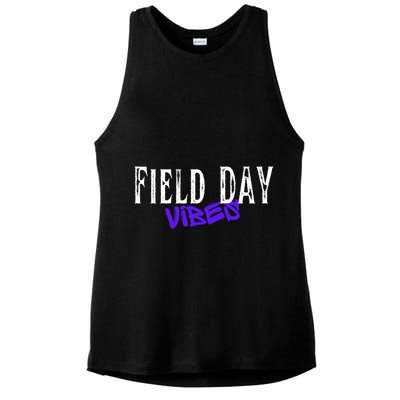 Field Day Vibes Funny School Teacher Student Meaningful Gift Ladies PosiCharge Tri-Blend Wicking Tank