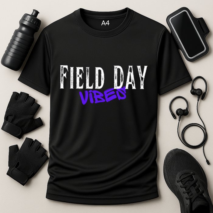Field Day Vibes Funny School Teacher Student Meaningful Gift Cooling Performance Crew T-Shirt