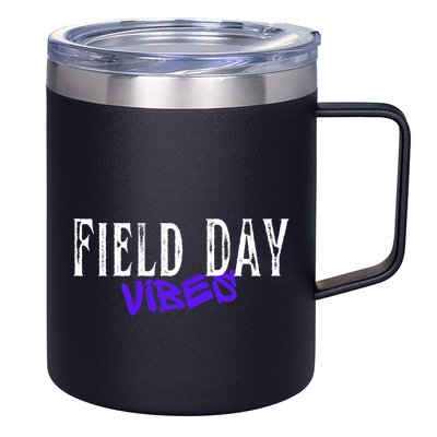 Field Day Vibes Funny School Teacher Student Meaningful Gift 12oz Stainless Steel Coffee Mug