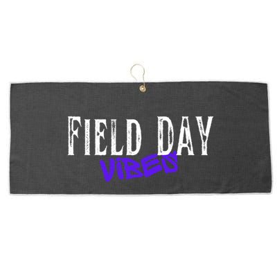 Field Day Vibes Funny School Teacher Student Meaningful Gift Large Microfiber Waffle Golf Towel