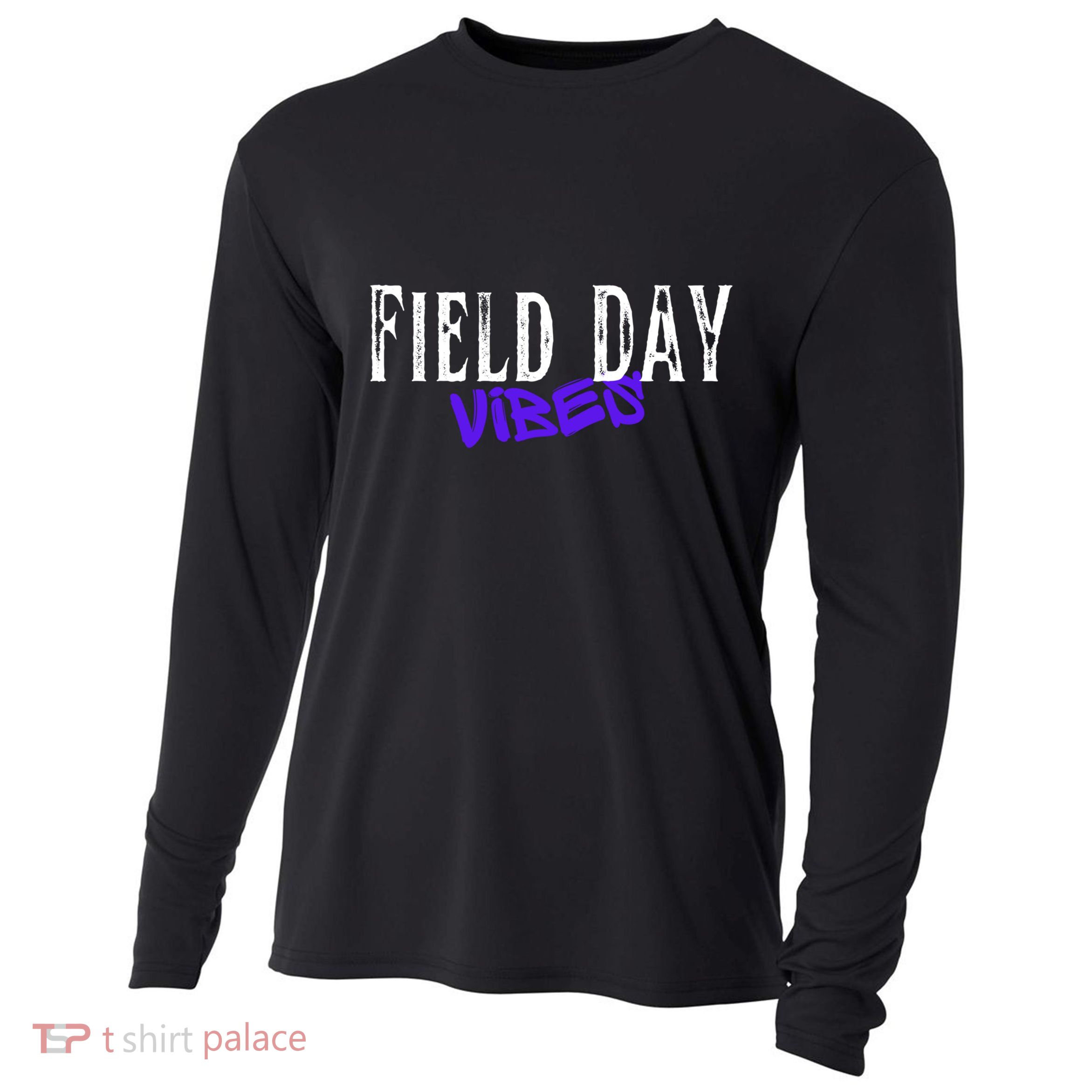 Field Day Vibes Funny School Teacher Student Meaningful Gift Cooling Performance Long Sleeve Crew