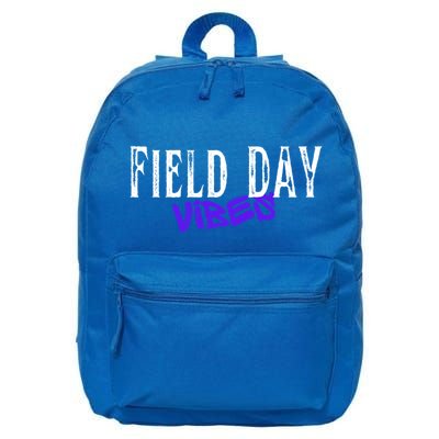 Field Day Vibes Funny School Teacher Student Meaningful Gift 16 in Basic Backpack