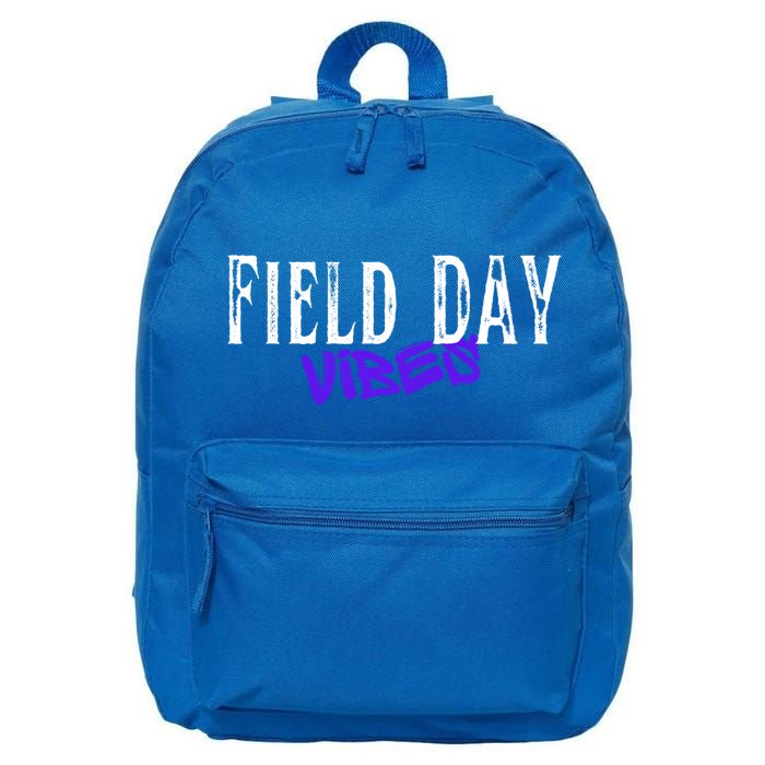 Field Day Vibes Funny School Teacher Student Meaningful Gift 16 in Basic Backpack