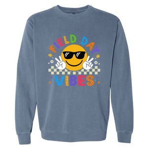 Field Day Vibes Funny Summer Glasses Teacher Field Day Meaningful Gift Garment-Dyed Sweatshirt