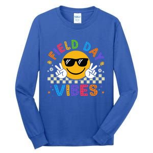 Field Day Vibes Funny Summer Glasses Teacher Field Day Meaningful Gift Tall Long Sleeve T-Shirt