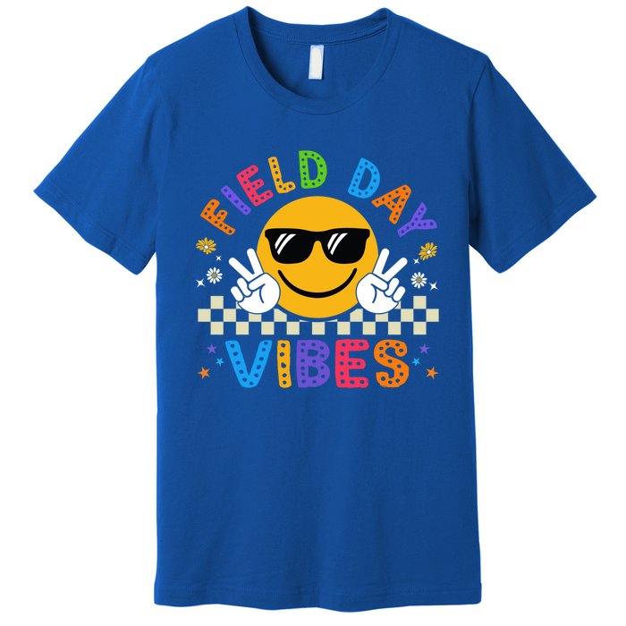 Field Day Vibes Funny Summer Glasses Teacher Field Day Meaningful Gift Premium T-Shirt