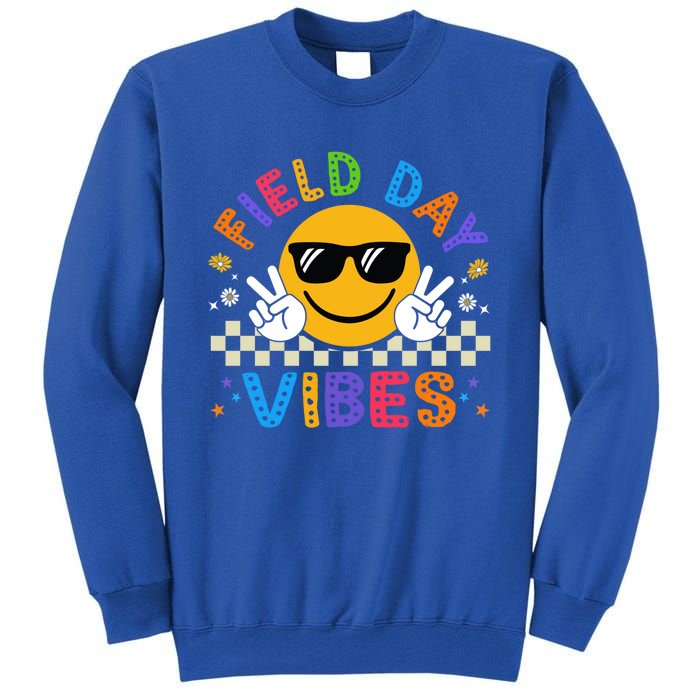 Field Day Vibes Funny Summer Glasses Teacher Field Day Meaningful Gift Tall Sweatshirt