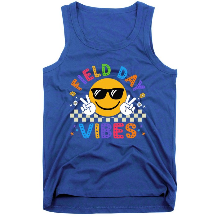 Field Day Vibes Funny Summer Glasses Teacher Field Day Meaningful Gift Tank Top