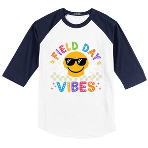 Field Day Vibes Funny Summer Glasses Teacher Field Day Meaningful Gift Baseball Sleeve Shirt