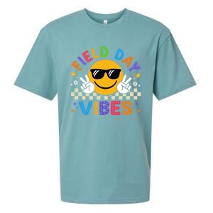 Field Day Vibes Funny Summer Glasses Teacher Field Day Meaningful Gift Sueded Cloud Jersey T-Shirt