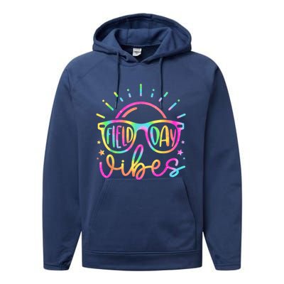 Field Day Vibes Teacher Field Day 2024 Meaningful Gift Performance Fleece Hoodie