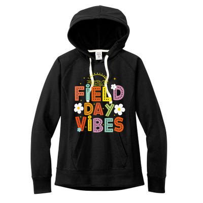 Field Day Vibes Funny For Teacher Happy Field Day 2024 Cute Gift Women's Fleece Hoodie