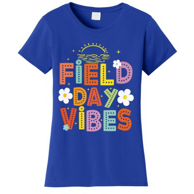 Field Day Vibes Funny For Teacher Happy Field Day 2024 Cute Gift Women's T-Shirt