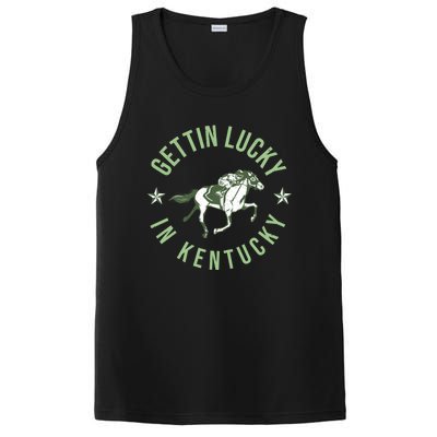 Funny Derby Vintage Getting Lucky In Kentucky Horse Racing Gift PosiCharge Competitor Tank