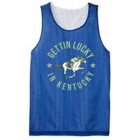 Funny Derby Vintage Getting Lucky In Kentucky Horse Racing Gift Mesh Reversible Basketball Jersey Tank