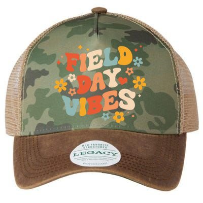 Field Day Vibes Funny For Teacher Happy Field Day Cute Gift Legacy Tie Dye Trucker Hat