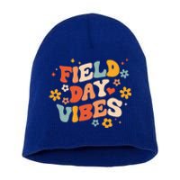 Field Day Vibes Funny For Teacher Happy Field Day Cute Gift Short Acrylic Beanie