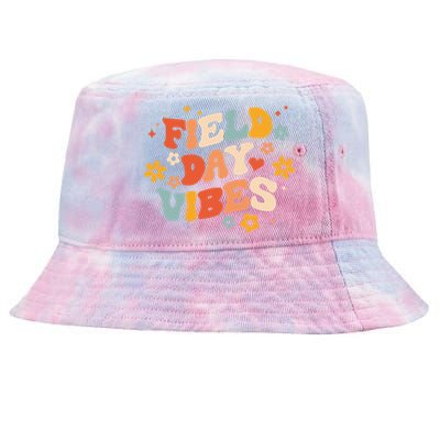 Field Day Vibes Funny For Teacher Happy Field Day Cute Gift Tie-Dyed Bucket Hat