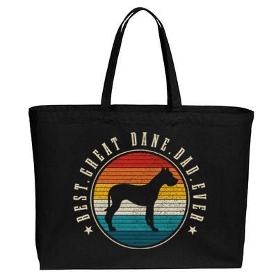 Funny Dog Vintage Great Dane Gift Cotton Canvas Jumbo Tote