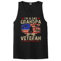 Fathers Day Veterans Day Im A Dad Grandpa And A Veteran PosiCharge Competitor Tank