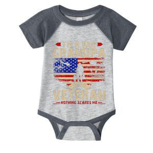 Fathers Day Veterans Day Im A Dad Grandpa And A Veteran Infant Baby Jersey Bodysuit