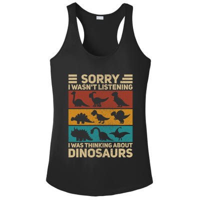 Funny Dinosaur Vintage Dinosaur Outfit Types Of Dinosaurs Ladies PosiCharge Competitor Racerback Tank