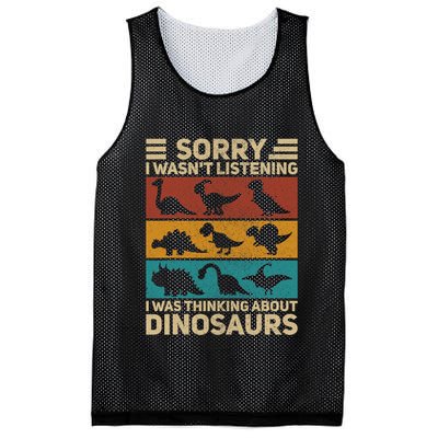 Funny Dinosaur Vintage Dinosaur Outfit Types Of Dinosaurs Mesh Reversible Basketball Jersey Tank