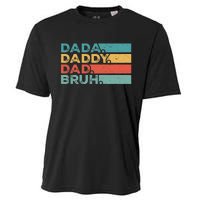 Father's Day Vintage Dada Daddy Dad Bruh Men Dad Cooling Performance Crew T-Shirt