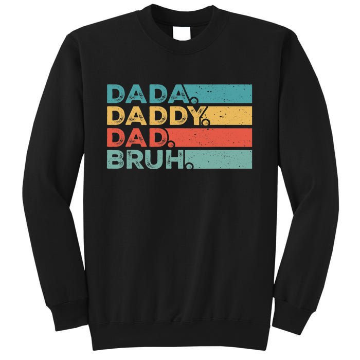 Father's Day Vintage Dada Daddy Dad Bruh Men Dad Sweatshirt