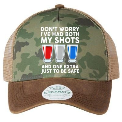 Funny Don't Worry I've Had Both My Shots Legacy Tie Dye Trucker Hat