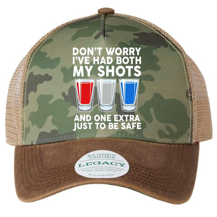 Funny Don't Worry I've Had Both My Shots Legacy Tie Dye Trucker Hat