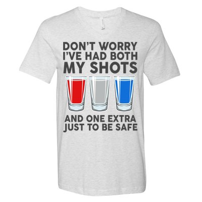 Funny Don't Worry I've Had Both My Shots V-Neck T-Shirt